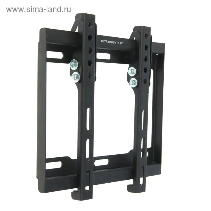 Кронштейн Ultramounts UM831T, для ТВ, наклонный, 17-43", 25 мм от стены, черный
