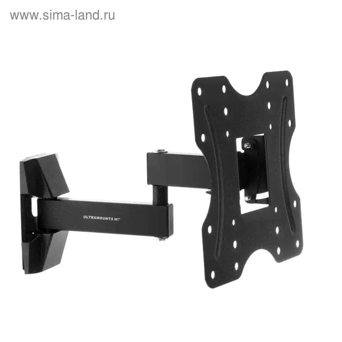 Кронштейн Ultramounts UM899, для ТВ, наклонно-поворотный, 23-42", 56-300 мм от стены, чёрный-0