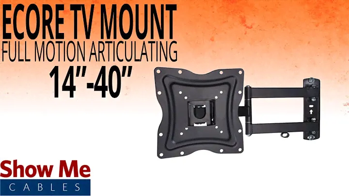 How To Install A Full Motion Articulating TV Mount For TV's Between 14" To 40" #17-415-001