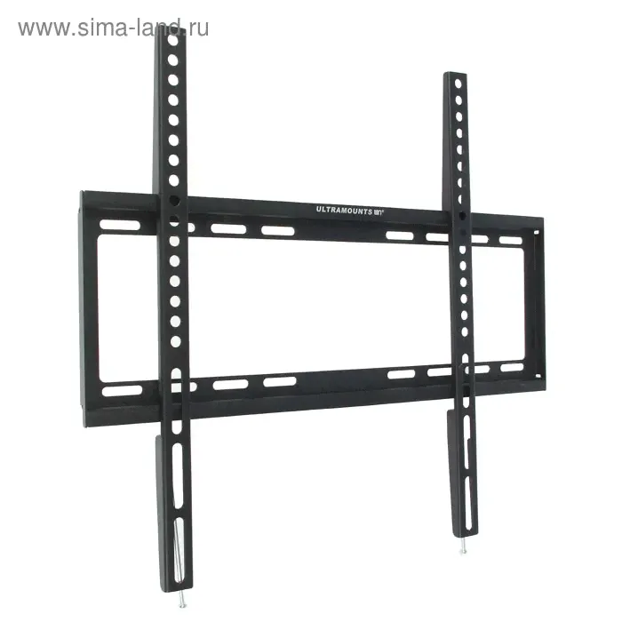 Кронштейн Ultramounts UM812F, для ТВ, фиксированный, 32-55", 19.5 мм от стены, черный-0