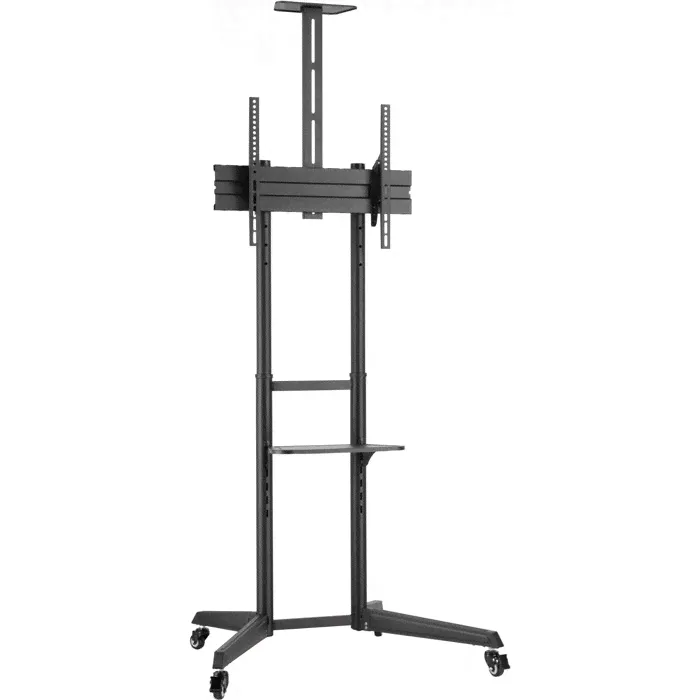 Подставка для телевизора Ultramounts UM268 черный 37"-75" макс.50кг напольный мобильный-0